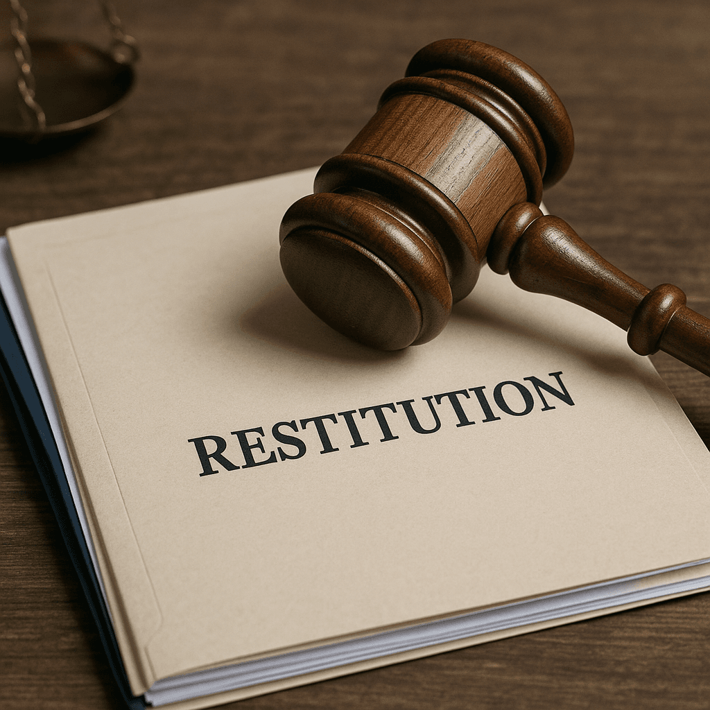 Image related with this article: Restitution and Evidence: When Is There Enough Evidence For Restitution
