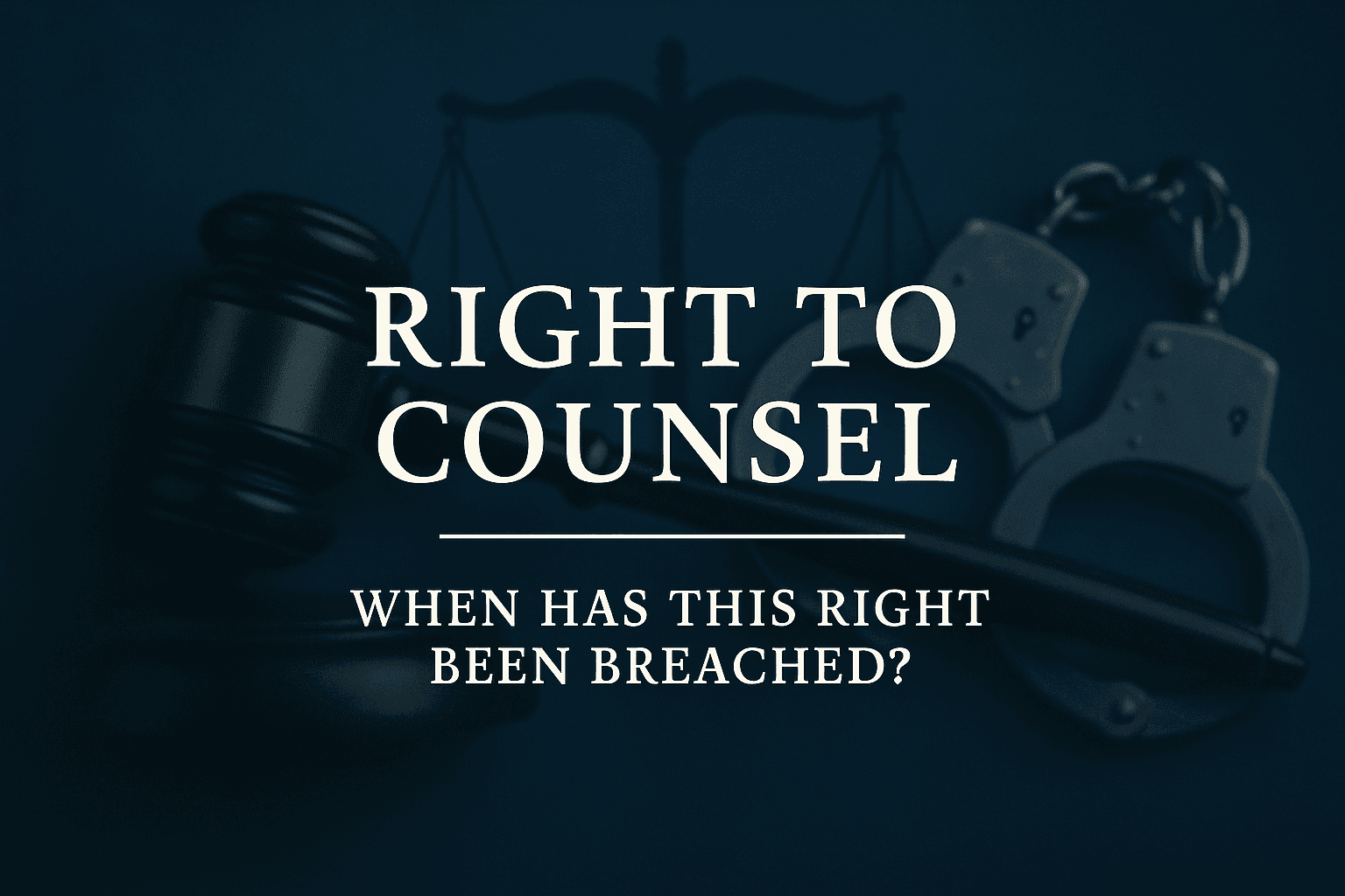 Image related with this article: Right to Counsel: When has this right been breached?
