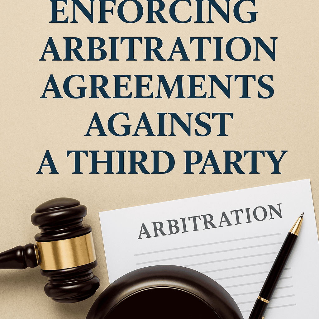 Image related with this article: Enforcing Arbitration Agreements Against a Third Party